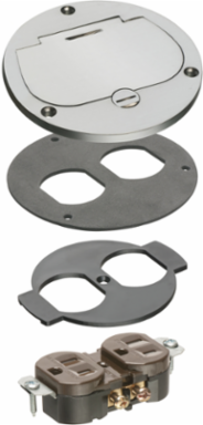 Trim Kit for FLB3500 Drop-In Box, 1-Gang, Nickel-Plated, 6-1/4 Inch