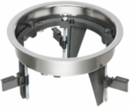 DROP IN Floor Box Kit, 1-Gang, Nickel Cover, 4.650 Inch Height