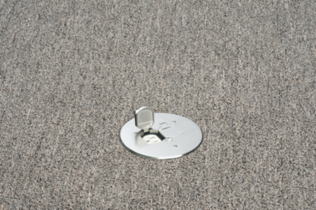 6 Inch Round Nickel Cover Kit with 2 Flip Lids, cULus Listed