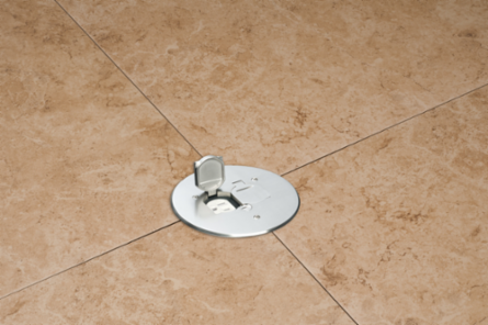 6 Inch Round Nickel Cover Kit with 2 Flip Lids, cULus Listed