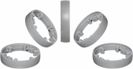 Reversible Leveling Ring 4-1/2 Inch Gray Plastic UL Listed