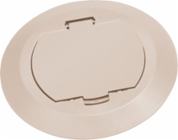 6 Inch Round Plastic Cover Kit, Light Almond, for New Concrete