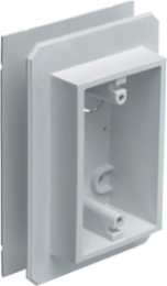 Weatherproof Device Outlet Box 1-Gang, 19.4 cu. in., Plastic, White