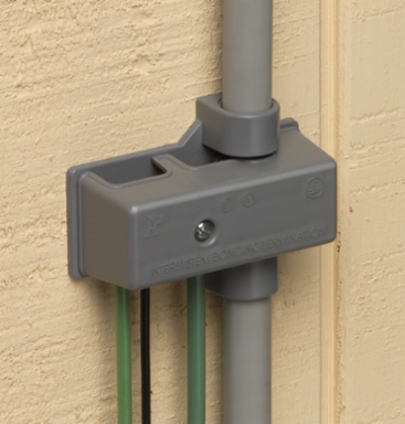 Intersystem Grounding Bridge with 4 Termination Points for #4 to #14 Wire