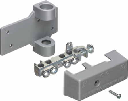 Intersystem Grounding Bridge with 4 Termination Points for #4 to #14 Wire