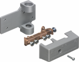Intersystem Grounding Bridge with 4 Termination Points, Bronze, 0.676 lbs