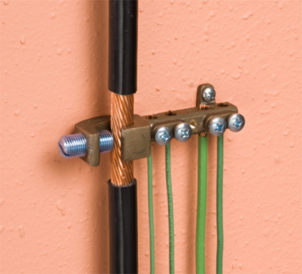 Intersystem Grounding Bridge with 4 Termination Points, 250MCM Capacity