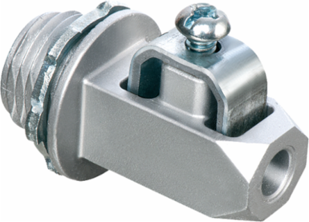 Zinc Grounding Connector for 1/2 Inch Knockout, #8 to #2 Cable Range