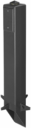 Gard-N-Post Support for Outdoor Light Fixtures, 26 Inch, Black, UV-Rated Plastic