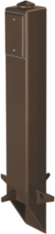 Gard-N-Post 26 Inch Light Fixture Support with 1/2 Inch Knockouts, Brown