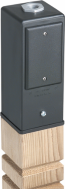 Gard-N-Post 9 Inch Post/Deck Mount Support for Outdoor Light Fixtures, Black