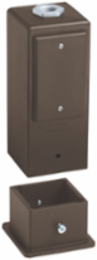 Gard-N-Post 9 Inch Deck Mount Support, UV-Rated Plastic, Bronze Color