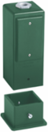 Gard-N-Post 9 Inch Post/Deck Mount Support, UV-Rated Plastic, Green