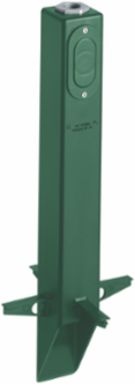 Gard-N-Post™ 19.5 Inch Outdoor Light Support with 1/2 Inch Knockout, Green