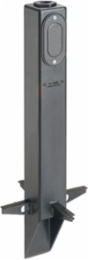 Gard-N-Post 19.5 Inch Black Support for 3-Wire Outdoor Fixtures, UV-Rated Plastic
