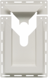 Non-Metallic Hose Bib with Built-in J-Channel, 6-5/8 Inch Width, White