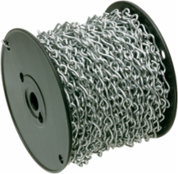 Zinc-Plated Steel Jack Chain 100 Feet Max Load 25lbs Trade Size 1/2 Inch