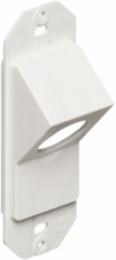 45 Degree White Non-Metallic Knockout Entry Device for 1/2 Inch Fitting