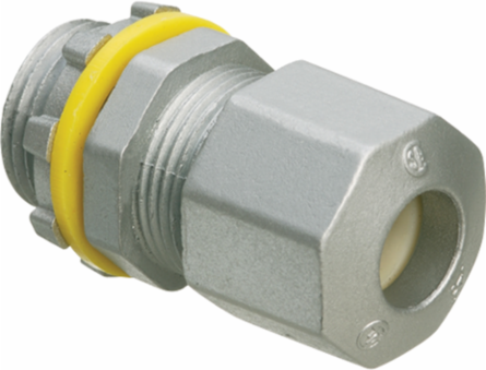 Low-Profile Zinc Strain Relief Cord Connector 3/4 Inch Trade Size