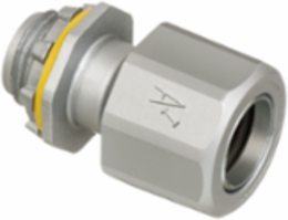 Liquid Tight Zinc Fitting for PVC Jacketed MC Cable, 1/2 Inch Trade Size, cULus Listed