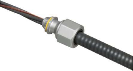 Liquid Tight Concrete Tight Zinc Fitting 1/2 Inch Trade Size, Cable Range .550 to .765