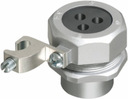 3/4 Inch Combination Rigid to Wire Grounding Bushing, Zinc, cULus Listed
