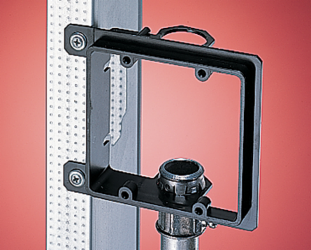 Low Voltage Bracket, 2-Gang, Plastic, 4-7/8" x 4-1/8", UL Listed