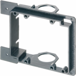Low Voltage Bracket, 2-Gang, Plastic, 4-7/8" x 4-1/8", UL Listed