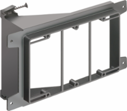 Screw-On Non-Metallic Low Voltage Mounting Bracket 3-Gang, 4.3 Inch x 7.8 Inch