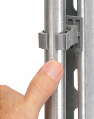 QuickLATCH™ Strut Clip, UV-Rated Plastic, 1-1/2 Inch Height, 1-1/2 Inch Width
