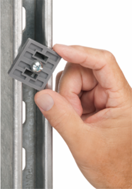 QuickLATCH™ Strut Clip, UV-Rated Plastic, 1-1/2 Inch Height, 1-1/2 Inch Width