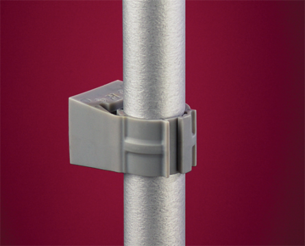 Strut Clip for 2 Inch Conduit, Gray UV-Rated Plastic, UL Listed, 0.054 lbs