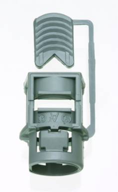 Non-Metallic Push-In Connector 1 Inch Gray Plastic UL, CSA