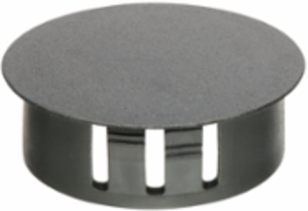 Non-Metallic Snap-In Knockout Bushings, 3/4 Inch, Black, Plastic