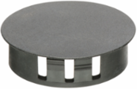 Black Plastic Snap-In Knockout Bushings 1 Inch, 0.007 lbs each