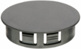 Non metallic snap in knockout bushings. Color Black. Trade Size 2".