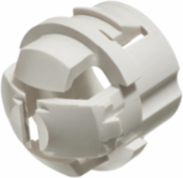 1/2 Inch White Button Non-Metallic Push-In Connector, cULus Listed