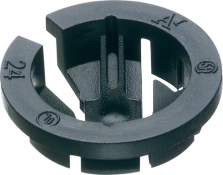 Black Plastic Push-In Connector, 3/4 Inch Knockout Size, cULus Listed