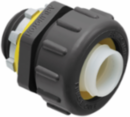 Non Metallic Straight Connector 1 Inch Trade Size, Black Color, UV-Rated Plastic