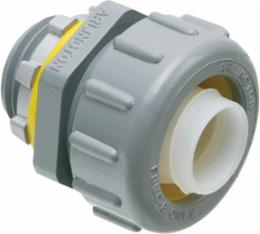 Non-Metallic Straight Connector 3/8 Inch Trade Size, UV-Rated Plastic