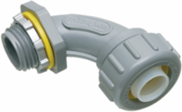 Non-Metallic 90 Degree Connector 3/8 Inch Trade Size, UV-Rated Plastic
