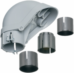 PVC Entrance Cap 1-1/4 Inch & 1-1/2 Inch, UV-Rated Plastic, 5.069 Inch Height
