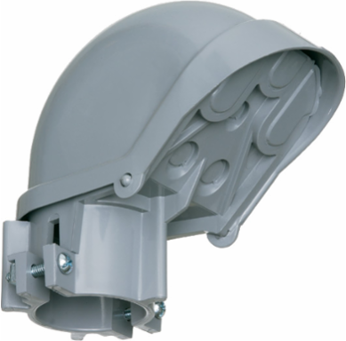 PVC Entrance Cap 2 Inch, UV-Rated Plastic, Weight 1.024 lbs