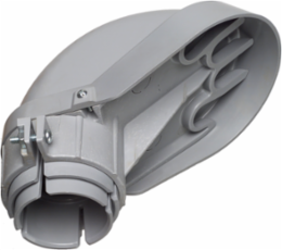 PVC Entrance Cap, 3 Inch to 4 Inch, UV-Rated Plastic, cULus Listed