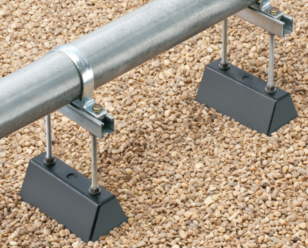 Roof TopperTM Conduit Support, 12 Inch Height, 1000lbs Load Rating, UV Recycled Plastic