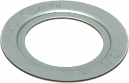Reducing Washer, Plated Steel. Reduces 3/4" knockout to 1/2" knockout.