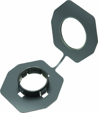 Non-Metallic Bushing for 2 x 4 Metal Studs, Black, 5.751 Inch Height, 2.500 Inch Width, UL/CSA Listed, 500 Pack