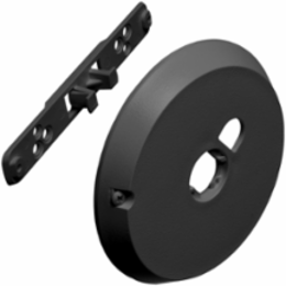 Security Camera Mounting Kit, Fits 3-1/2" & 4" Boxes, Plastic, Black