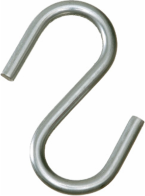 S-Hooks, Steel; Trade Size 1-1/4 - 0.106, Width 0.605 in, Load Rating 25 lb