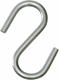 S-Hooks, Steel; Trade Size 1-1/4 - 0.106, Width 0.605 in, Load Rating 25 lb